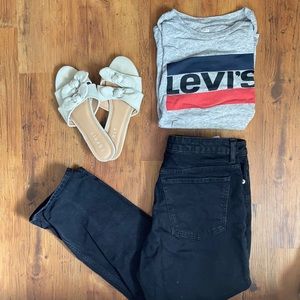 Brand new black Top shop high waisted jeans.